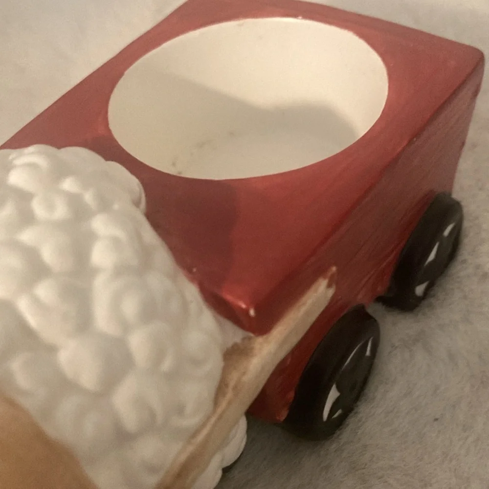 Yankee Candle Sheep Pulling Cart Tea Light Holder